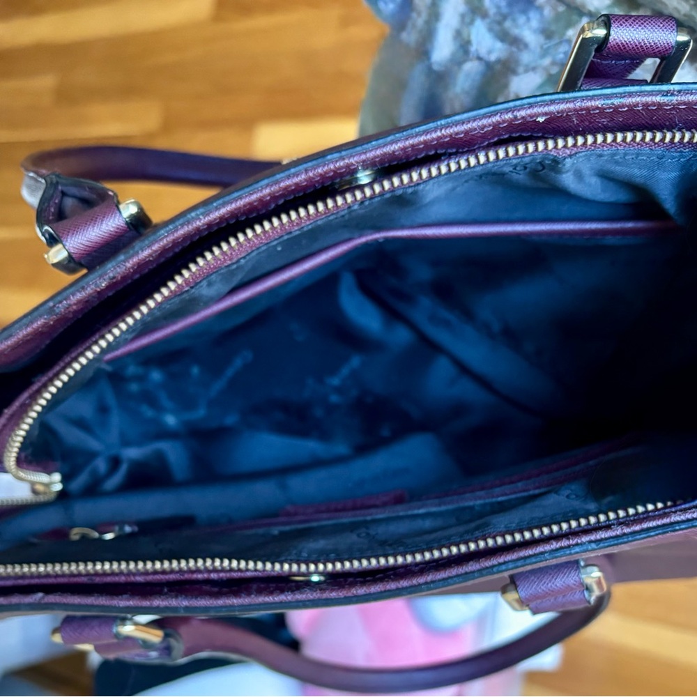 Calvin Klein Rich Plum Shoulder Bag - Picture 4 of 6